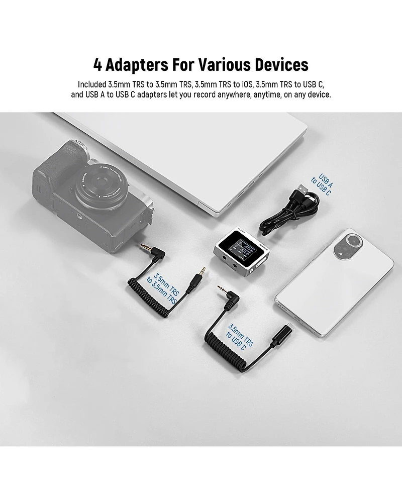 Neewer CM31 Microphone with 820ft for select iPhone and Android mobile devices