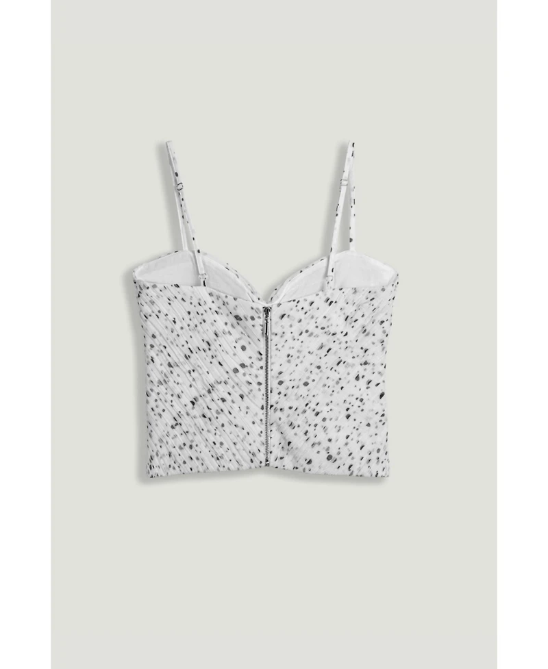 Nocturne Women's Printed Chiffon Bustier