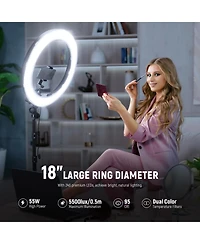 Neewer Rl-18 Ring Light with select iPhone models