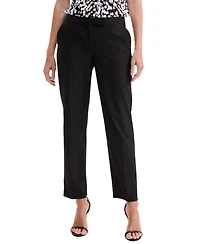 Kasper Petite Slim-Leg Mid-Rise Pants