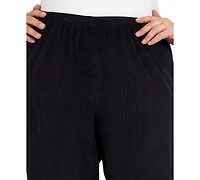 Alfred Dunner Plus Corduroy Elastic Waist Pants
