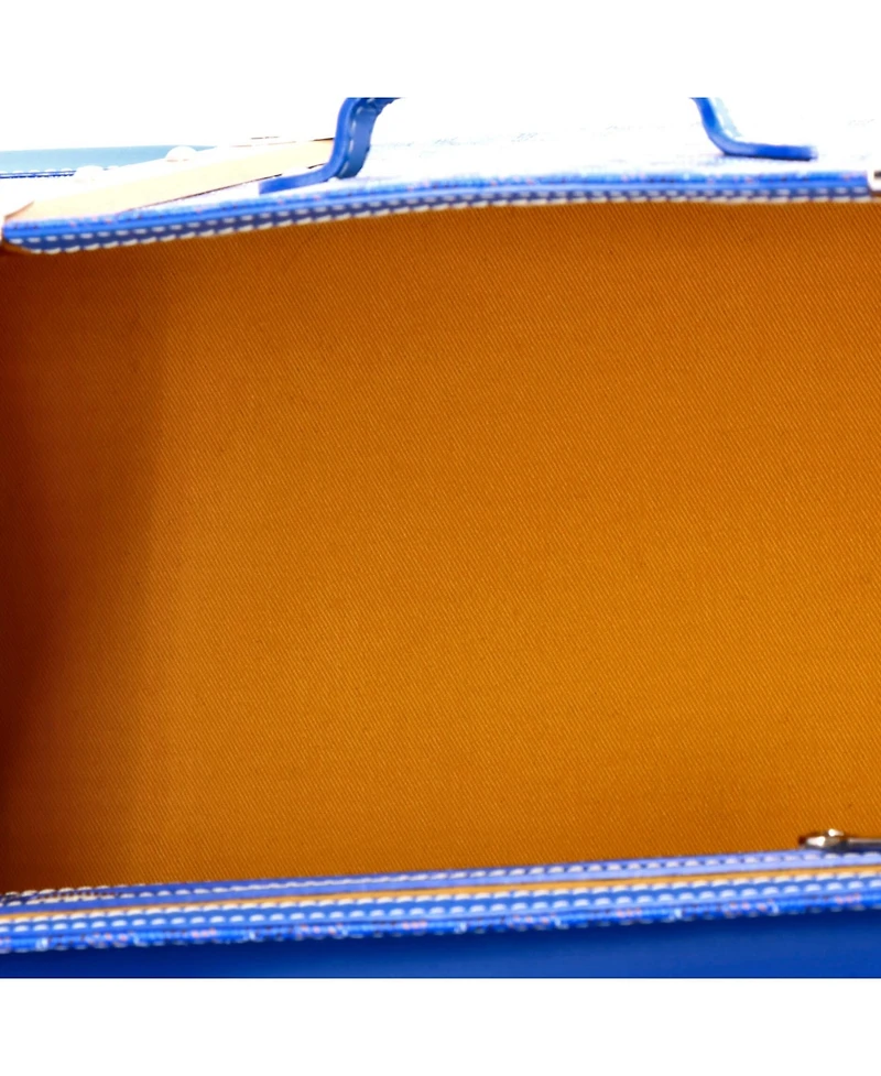 Pre-Owned Goyard Mm Saigon Top Handle Bag Coated Canvas with Leather