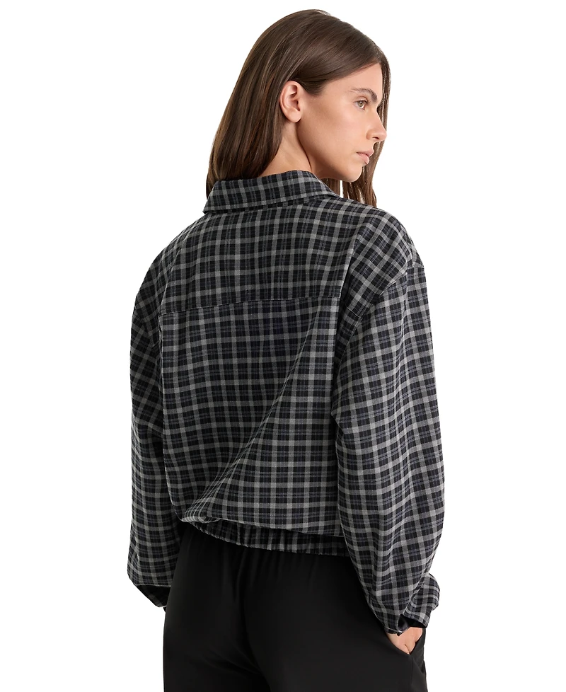 Good American Women's Lightweight Collared Bomber Jacket