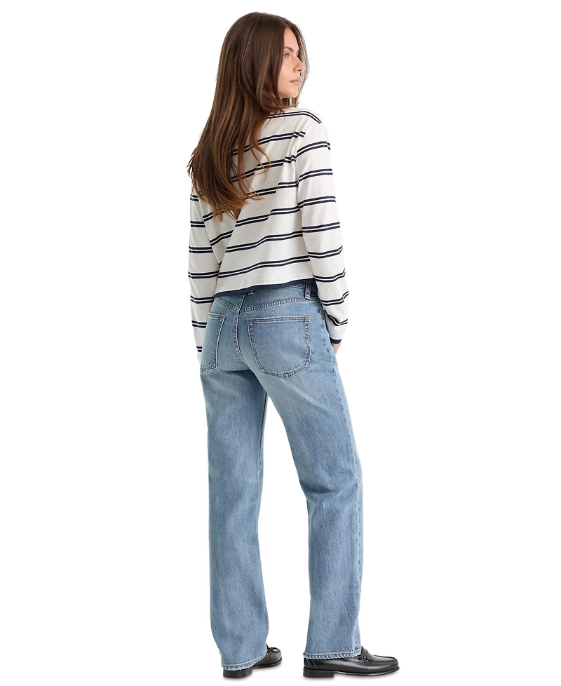 Good American Women's Vintage Mid-Rise Straight Jeans
