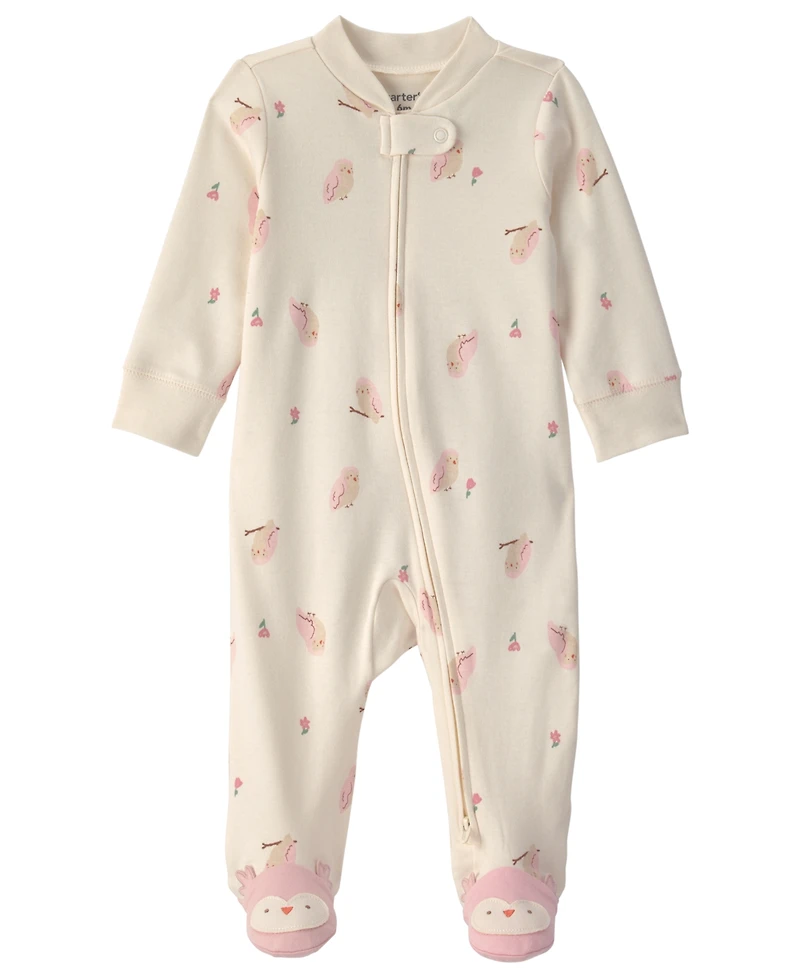 Carter's Baby Boys' Milk and Cookies Cotton 2-Way Zip Sleep & Play