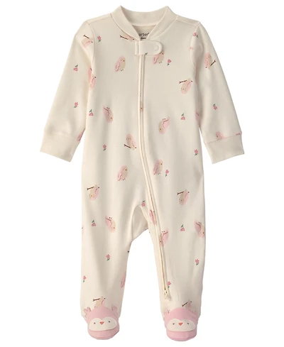 Carter's Baby Boys' Milk and Cookies Cotton 2-Way Zip Sleep & Play