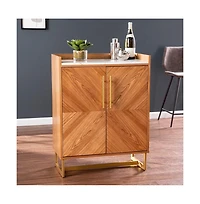 Augusta Home Trilken Bar Cabinet with Wine Storage