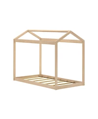 Max & Lily Twin House Bed Blonde And Floating Headboard for Bunks, 945 x 535mm