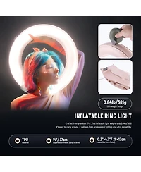 Neewer RA14B Ring Light with 35W, 2400lux, 6500K for select iPhone models