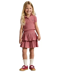 Polo Ralph Lauren Girls' 2T-6X Short-Sleeve Sweater