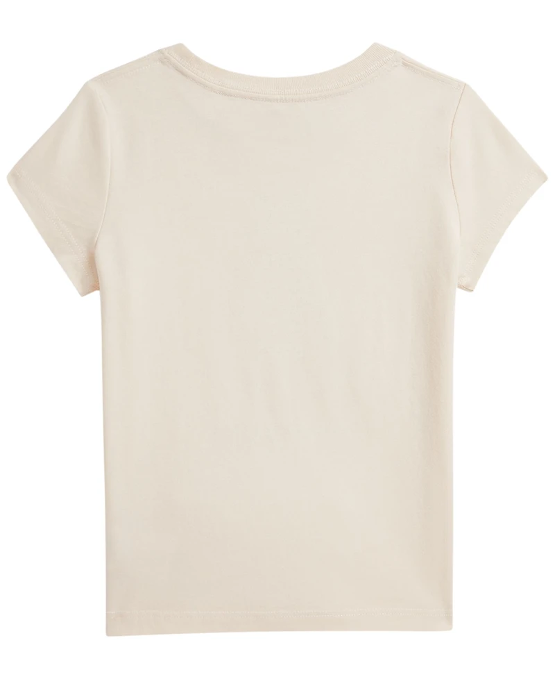 Polo Ralph Lauren Girls' 2T-6X Bear Short-Sleeve T-Shirt