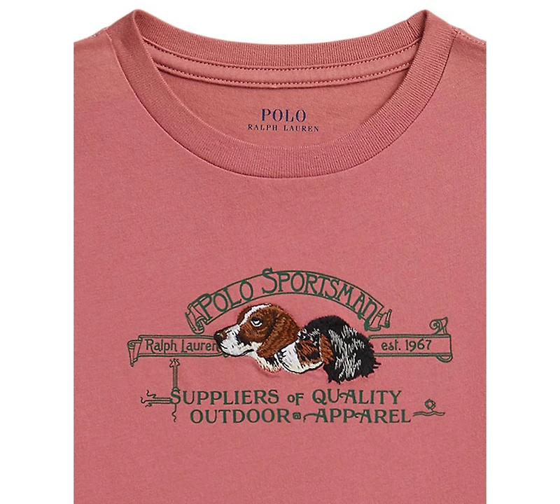 Polo Ralph Lauren Girls' 2T-6X Sportsman Short-Sleeve T-Shirt