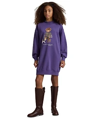 Polo Ralph Lauren Girls' 7-16 Bear Fleece Sweatshirt Dress