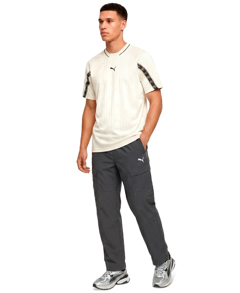 Puma Men's Embroidered Logo V-Neck T-Shirt