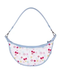 Sanrio Hello Kitty Floral Print Top Zip Shoulder Bag