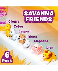 Gnuadz 6 Pack Mold Free Bath Toys Sealed No Hole Soft Squeezable Float Water Easy-grip Bathtub Pool