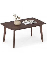 Slickblue Modern Solid Wood Coffee Table with Tapered Legs for Living Room