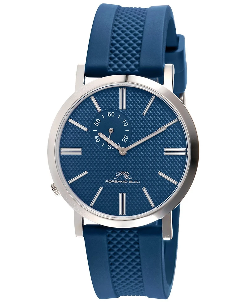Porsamo Bleu Men's Bennett Silicone Band Watch 1461EBER