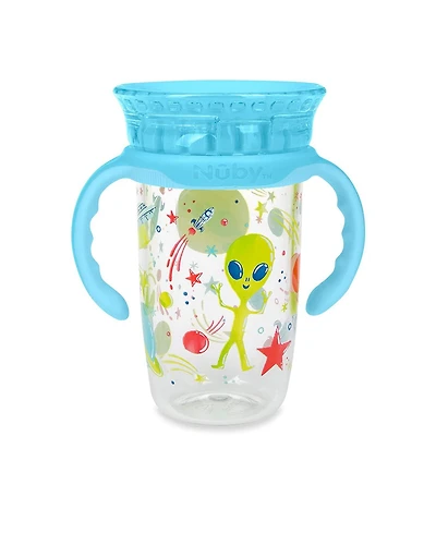 Nuby No-Spill Edge 360 2 Stage Drinking Cup with Removable Handles