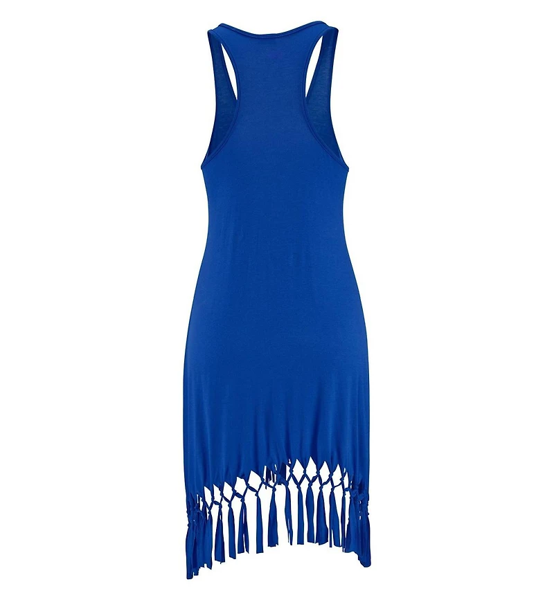 Lascana Women's Fringe Hem Beach Dress
