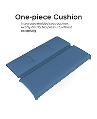 Asagikoiai 3-in-1 Outdoor Hanging Patio Swing Bed with Adjustable Canopy and Cushion
