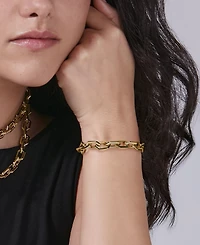 Olivia Burton Women's Honeycomb Geo Gold-Tone Stainless Steel Bracelet