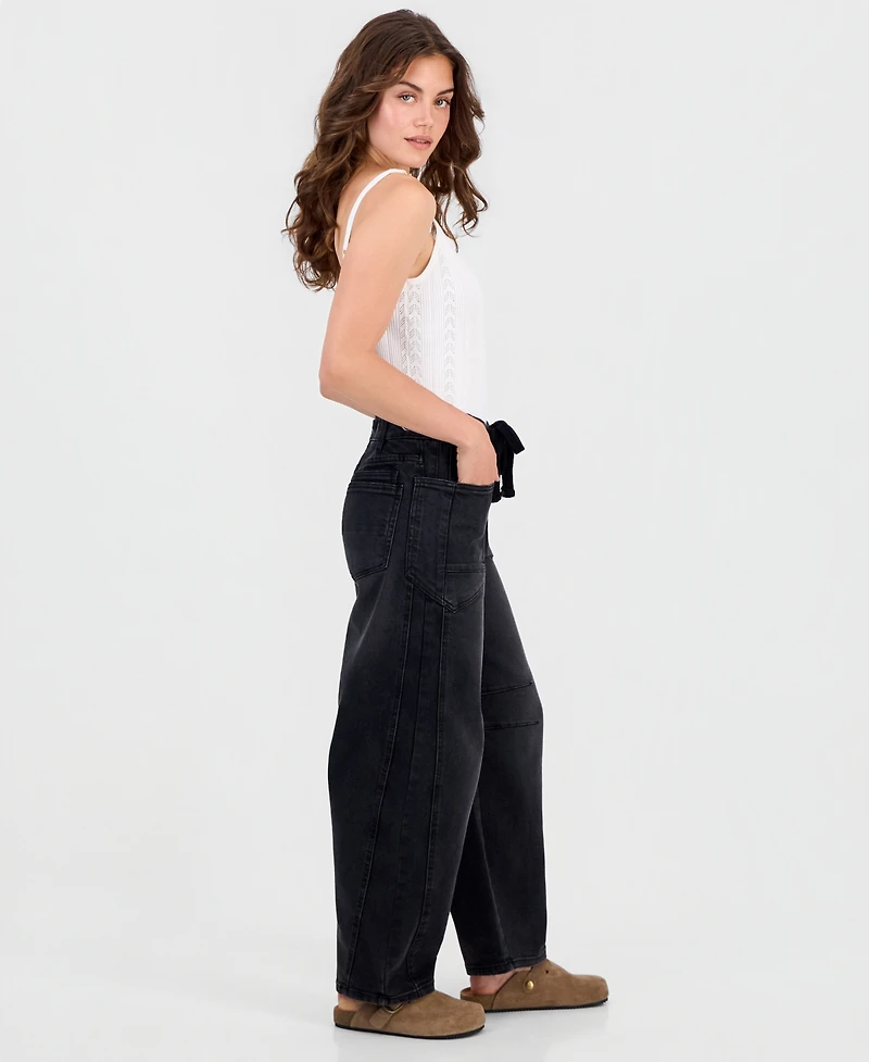 And Now This Petite Barrel Leg Jeans, Macy's Exclusive