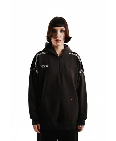 Pcfg Women's Cotton-Blend Zip-Front Hoodie