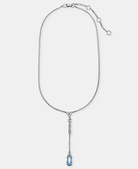Givenchy Crystal Pear-Shape Lariat Necklace, 16" + 3" extender