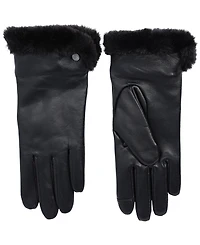 Lauren Ralph Women's Plush Lined Leather Gloves