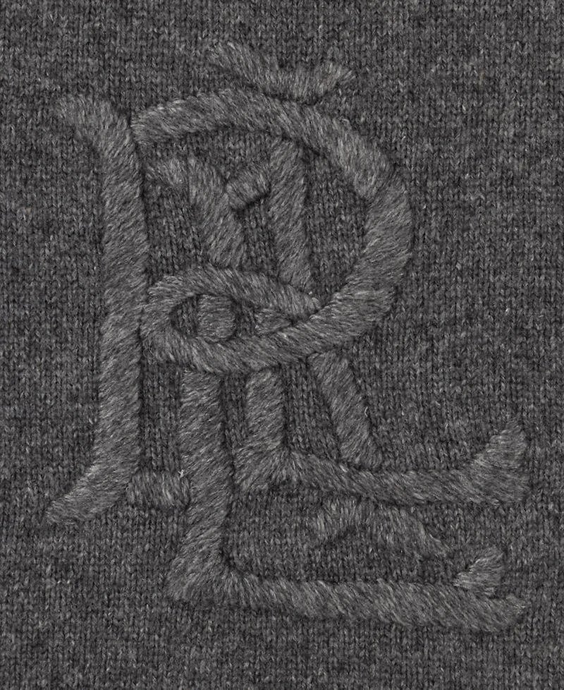 Lauren Ralph Embroidered Logo Scarf