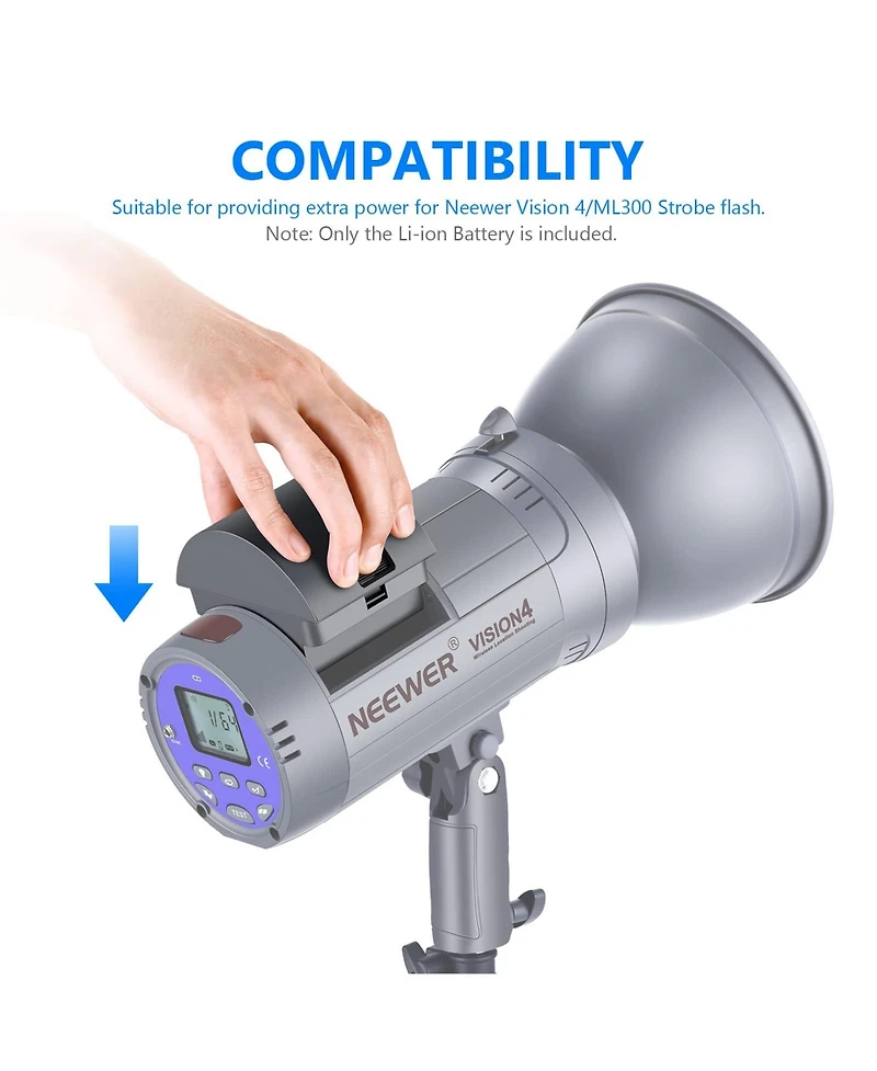 Neewer Q300 Camera Battery and Charging Accessory