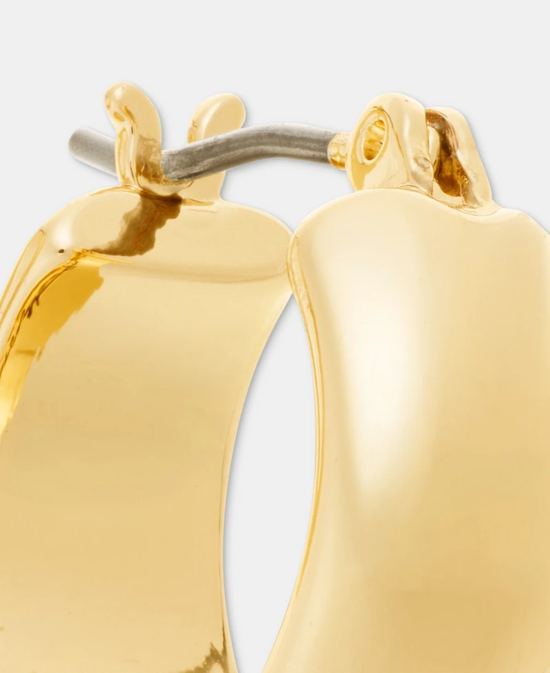 Karl Lagerfeld Paris Small Huggie Hoop Earrings, 0.54"
