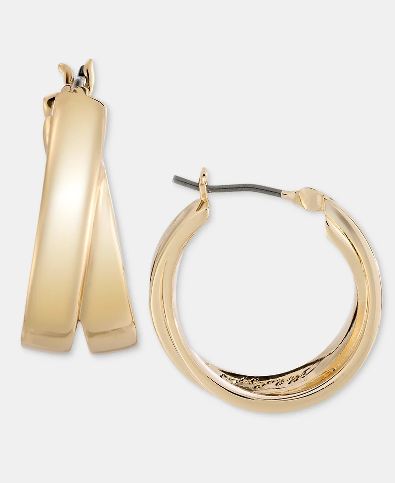 Karl Lagerfeld Paris Small Twist Hoop Earrings, 0.8'
