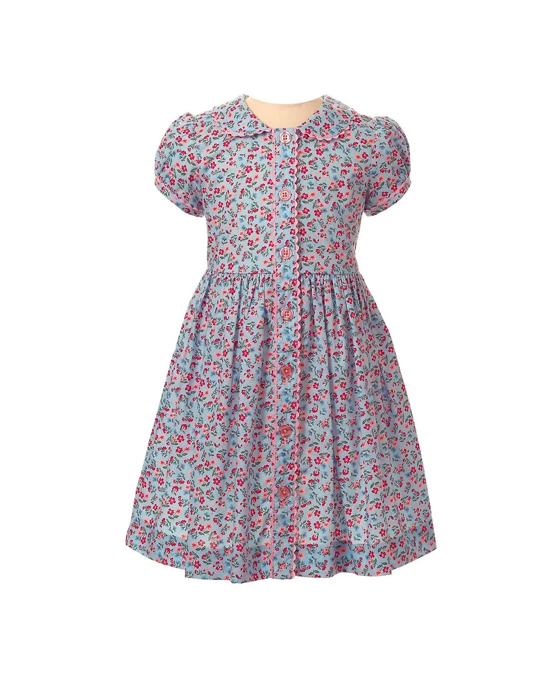 Rachel Riley Toddler Girls 2-10 Floral Button-front Dress