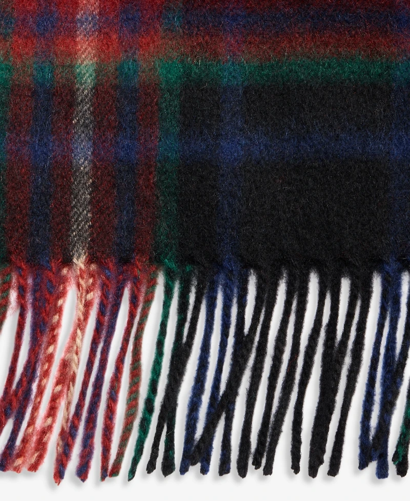 Club Room Cashmere Multi Tartan Plaid Scarf, Macy's Exclusive