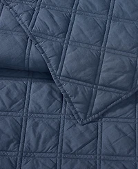 Brooklyn Loom Diamond Washed Cotton 3-Piece Quilt Set, King