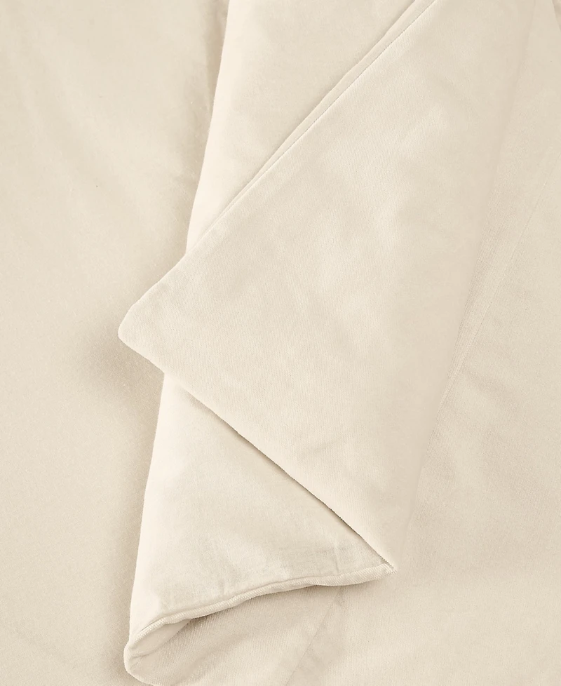 Brooklyn Loom Matte Cotton Velvet -Piece Comforter Set