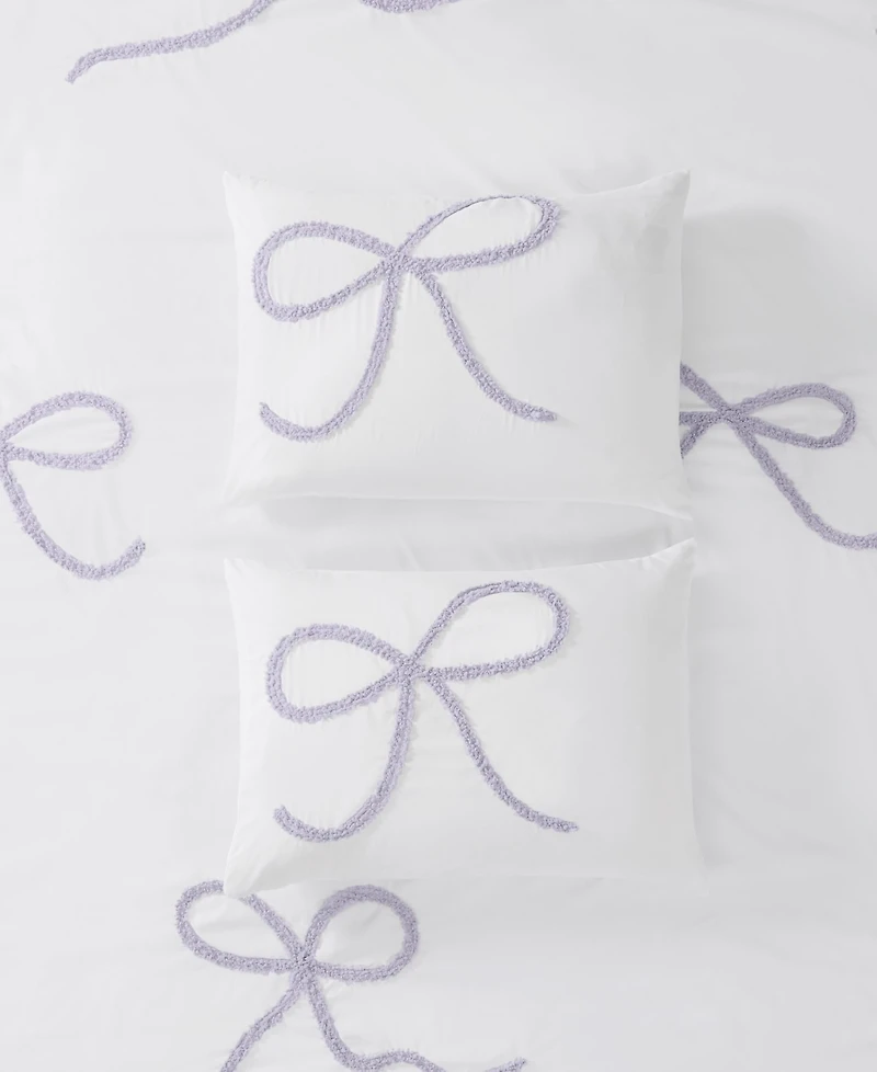 Truly Soft Textured Bow 2-Piece Comforter Set, Twin/Twin Xl