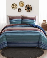 Brooklyn Loom Met Stripe Yarn Dye 3 Piece Comforter Sets