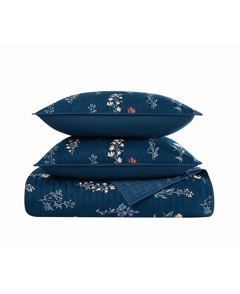Cannon Avery Floral 3-Piece Quilt Set, King
