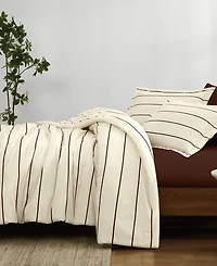 Brooklyn Loom Hayward Stripe 3-Piece Duvet Cover Set, King
