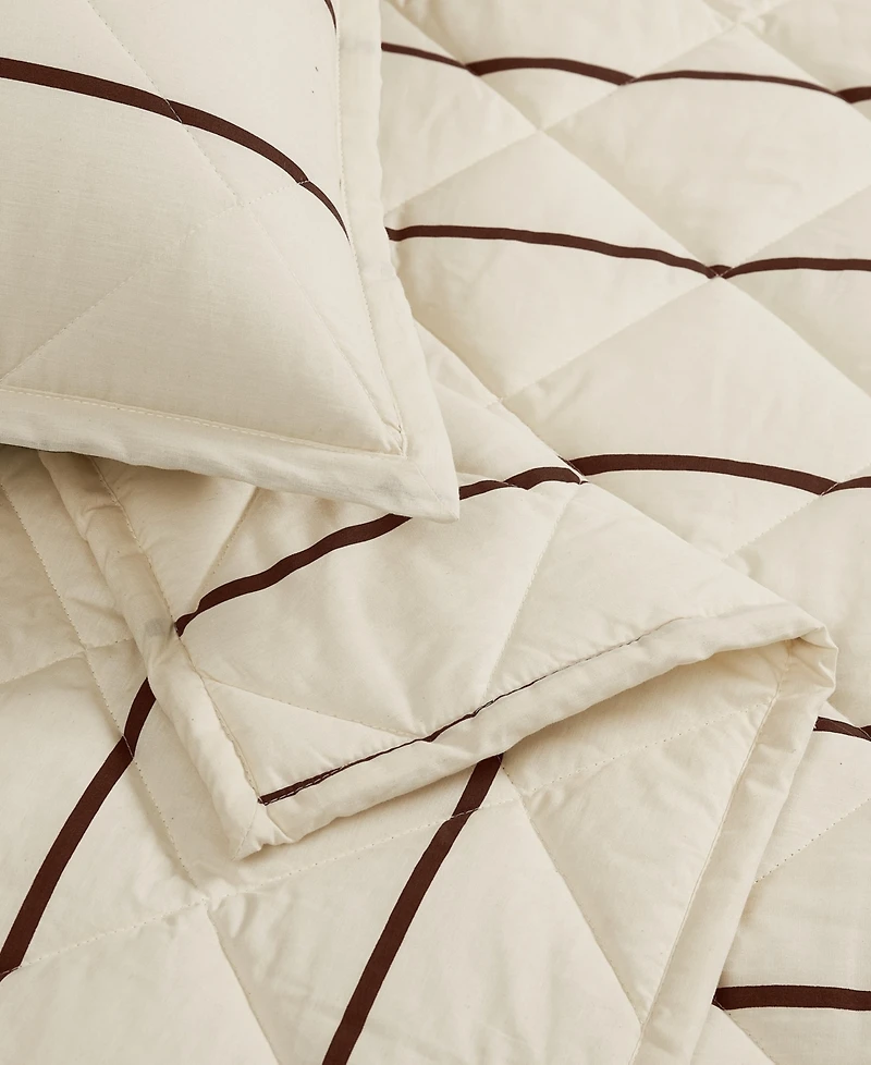 Brooklyn Loom Hayward Stripe 3-Piece Quilt Set