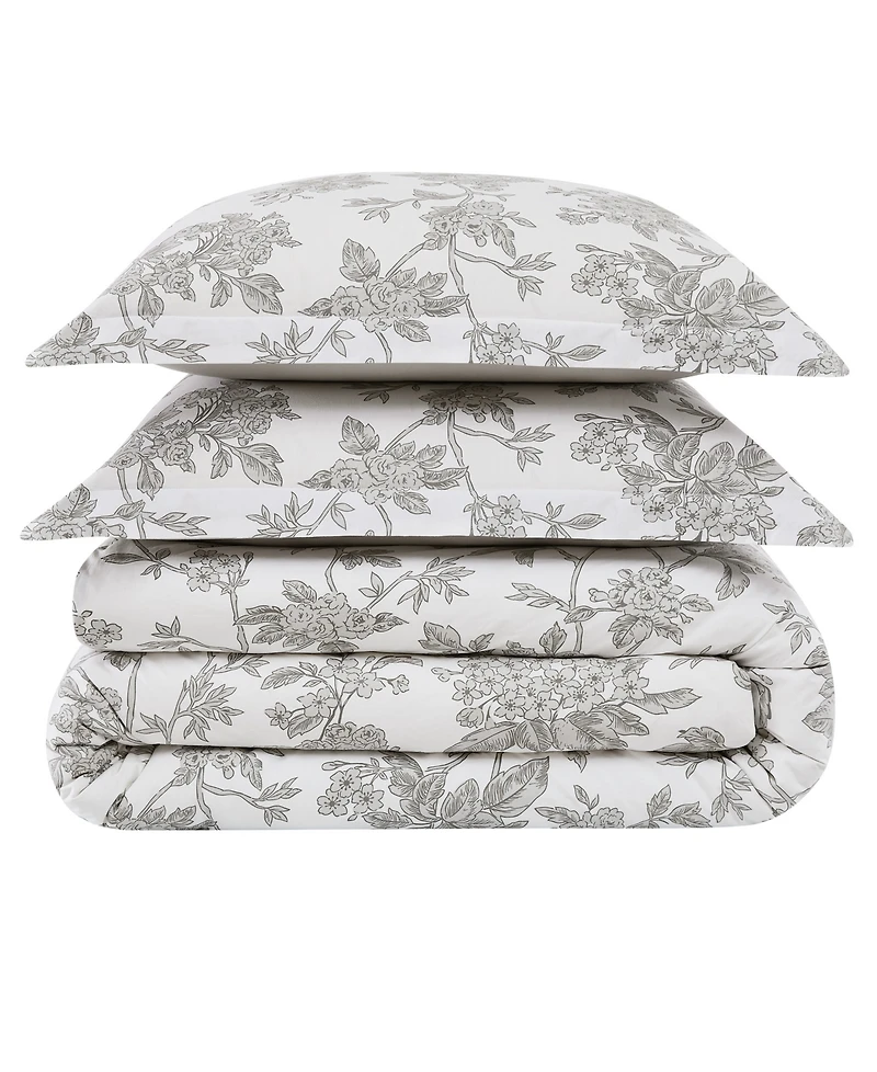 Brooklyn Loom Mila Floral 2-Piece Comforter Set, Twin/Twin Xl