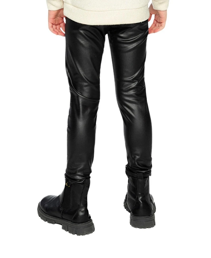 Deux par Deux Toddler Girls (2T-5T) Faux Leather Leggings