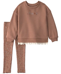 Carter's Baby Girls' Long-Sleeve Sweatshirt and Pants, 2-Piece Set
