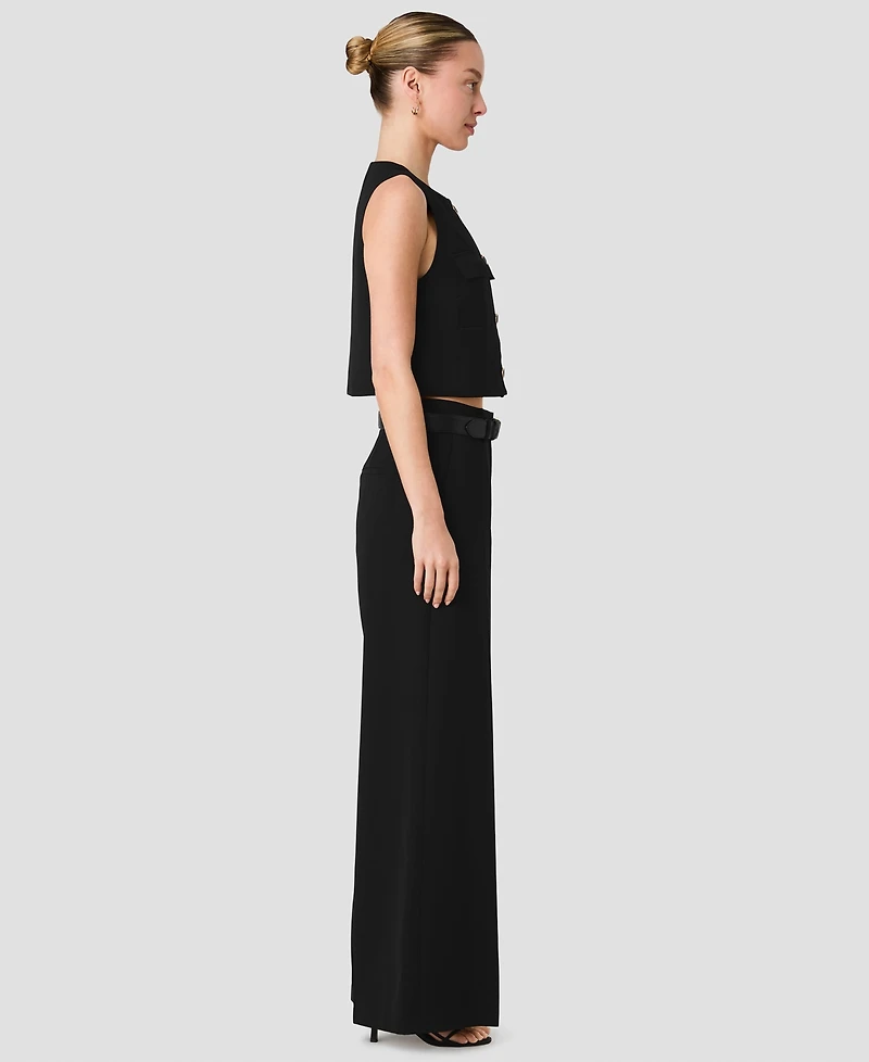 French Connection Women's Harry High-Waist Wide-Leg Pants