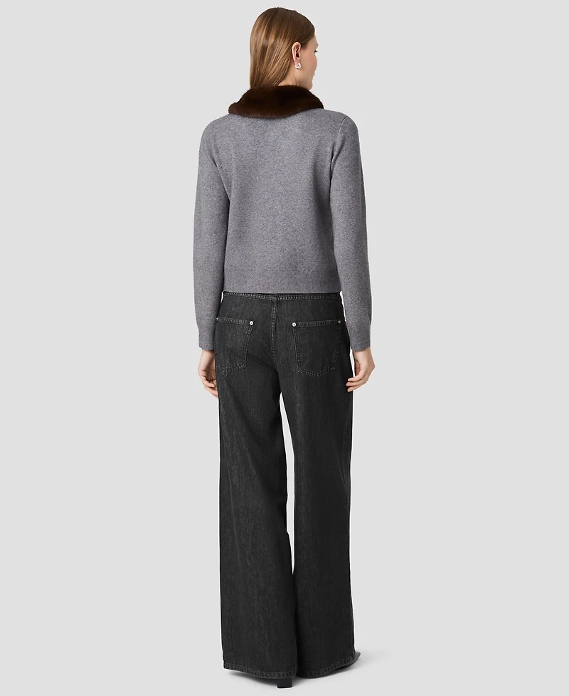 French Connection Women's Sloane Collar Button-Front Cardigan