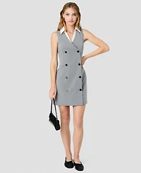French Connection Women's Tavi Sleeveless Collared Mini Dress