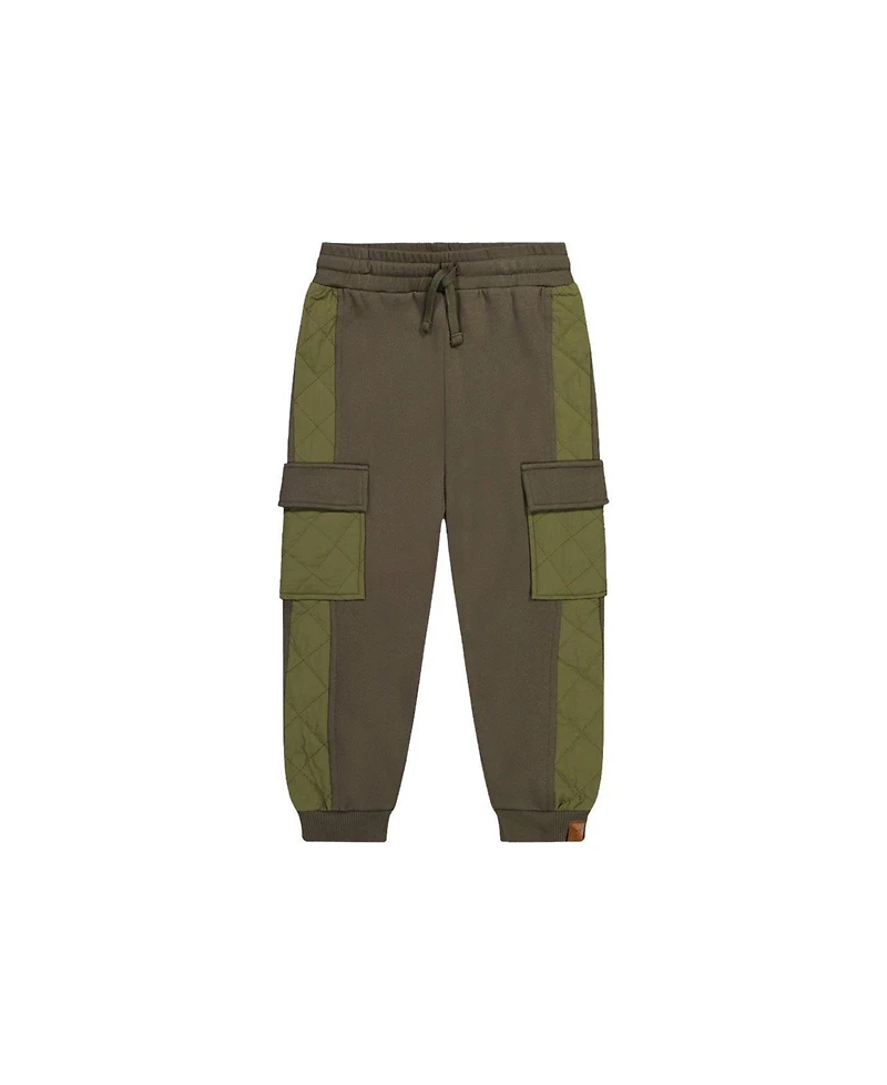 Deux par Toddler Boys (2T - 5T) Fleece Bi-Material Sweatpants
